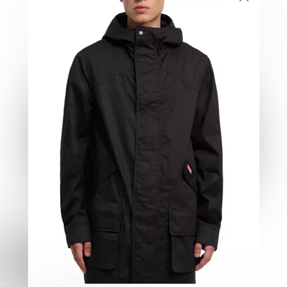 Hunter Original Downing Coated Cotton Hooded Rain Jacket NEW W TAGS SIZE M